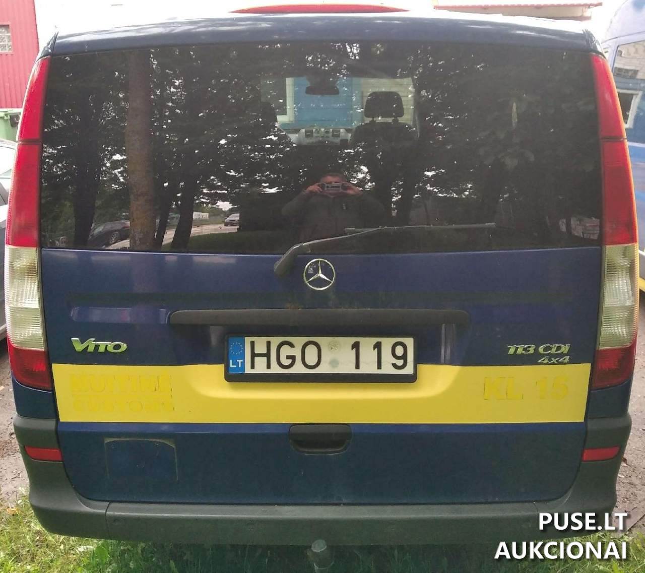 Automobilis "Mercedes Benz Vito" (Spec.pask.transppr."MERCEDES-BENZ VITO V/Nr.HG0119, IT-1260241-00 ir IT-1260241-02) Lengvasis automobilis 8