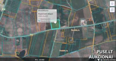 Parduodamas 3.93 ha žemės ūkio sklypas Klaipėdos rajone, Žagarų kaime, pradinė kaina 13200 EUR