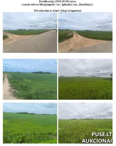 Žemės ūkio paskirties sklypo dalis Marijampolės sav. Žirniškių k. 4.2000 ha už 17600 EUR pradinę kainą