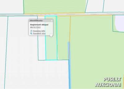 Žemės ūkio paskirties sklypas Švenčionių r. Girdėnų k. 0.71 ha pradinė kaina 1500 EUR