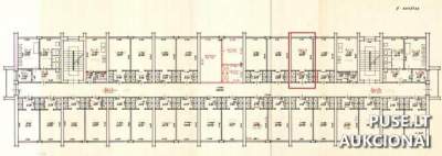 1/2 dalis kambario Alytuje, Vilties g. 34, pradinė kaina 1070 EUR