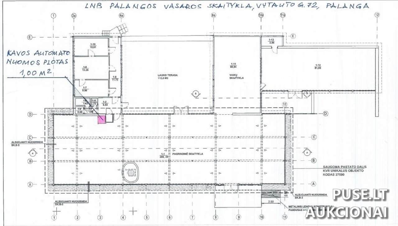 Nuomojamas turtas: Biblioteka Pastatai Vytauto g. 72, Palanga, 00132 Palangos m. sav., Lithuania 1