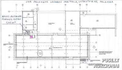 Nuomojamos biuro patalpos Palangoje, Vytauto g. 72, pradinė kaina 0 EUR, nuomos konkursas