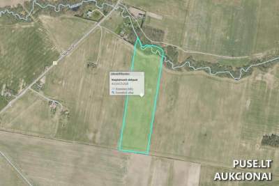 Žemės ūkio paskirties sklypo dalis (1/4) Mažeikių rajone, Buknaičių kaime, aukcionas nuo 16400 EUR