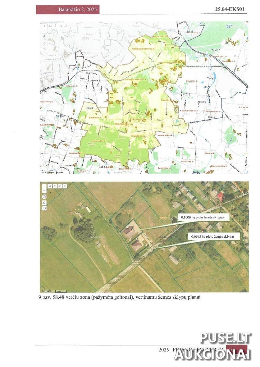Žemės sklypas Sklypai Aukštoji g. 44C, 13129 Karklėnai, Lithuania 1