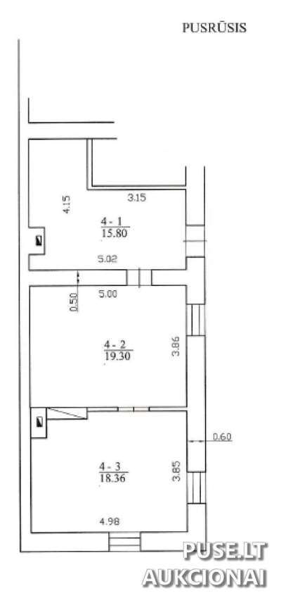 Pagalbinės patalpos Vilniuje, Blindžių g. 13, nuo 140000 EUR - Gaisro pažeistas, 53.46 kv.m