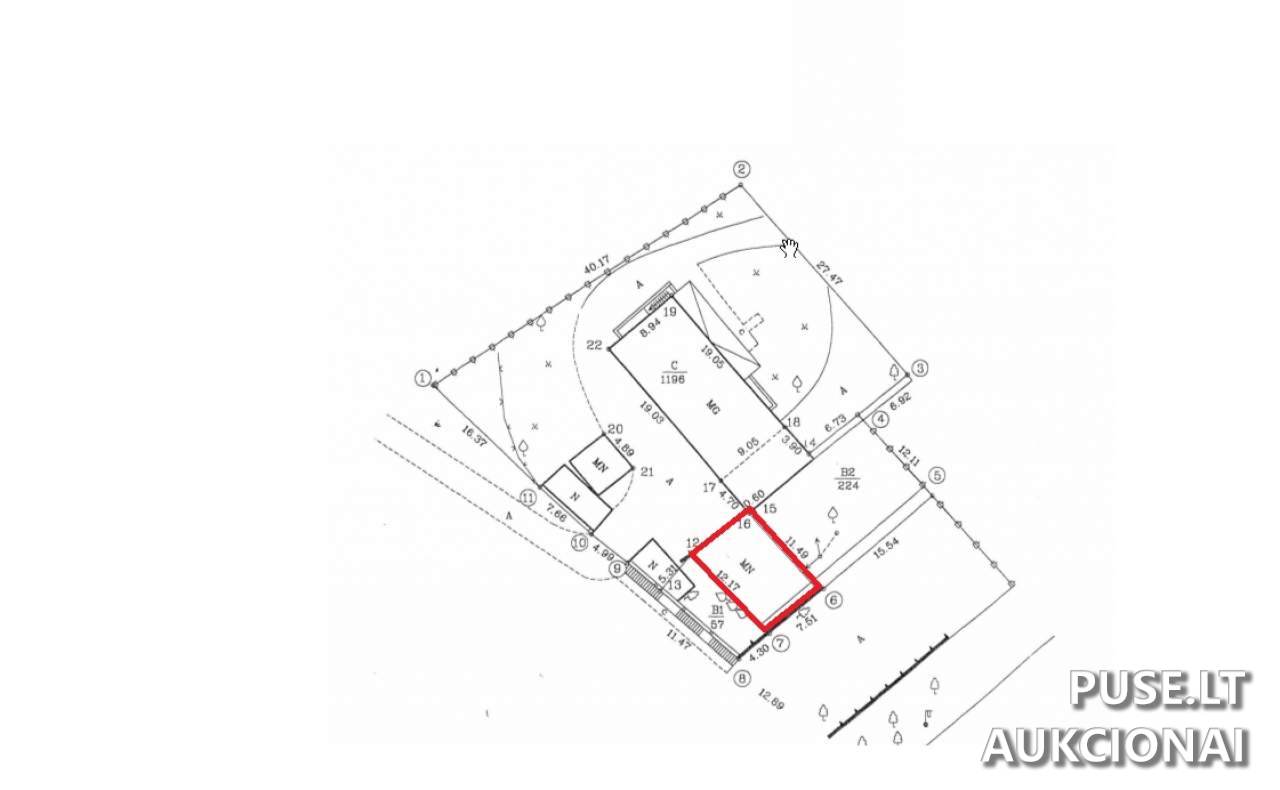 Garažas Pastatai Sluškų g. 11A, Vilnius, 01100 Vilniaus m. sav., Lithuania 8