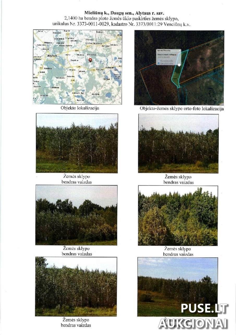 Žemės sklypas Sklypai Daugų sen., 64146 Alytaus r. sav., Lithuania 2