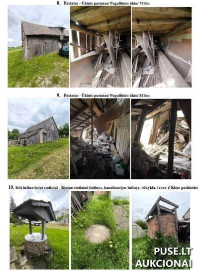 Gyvenamasis namas Šakių rajone, Lukšių miestelyje, A. Tatarės g. 73, pradinė kaina 27200 EUR