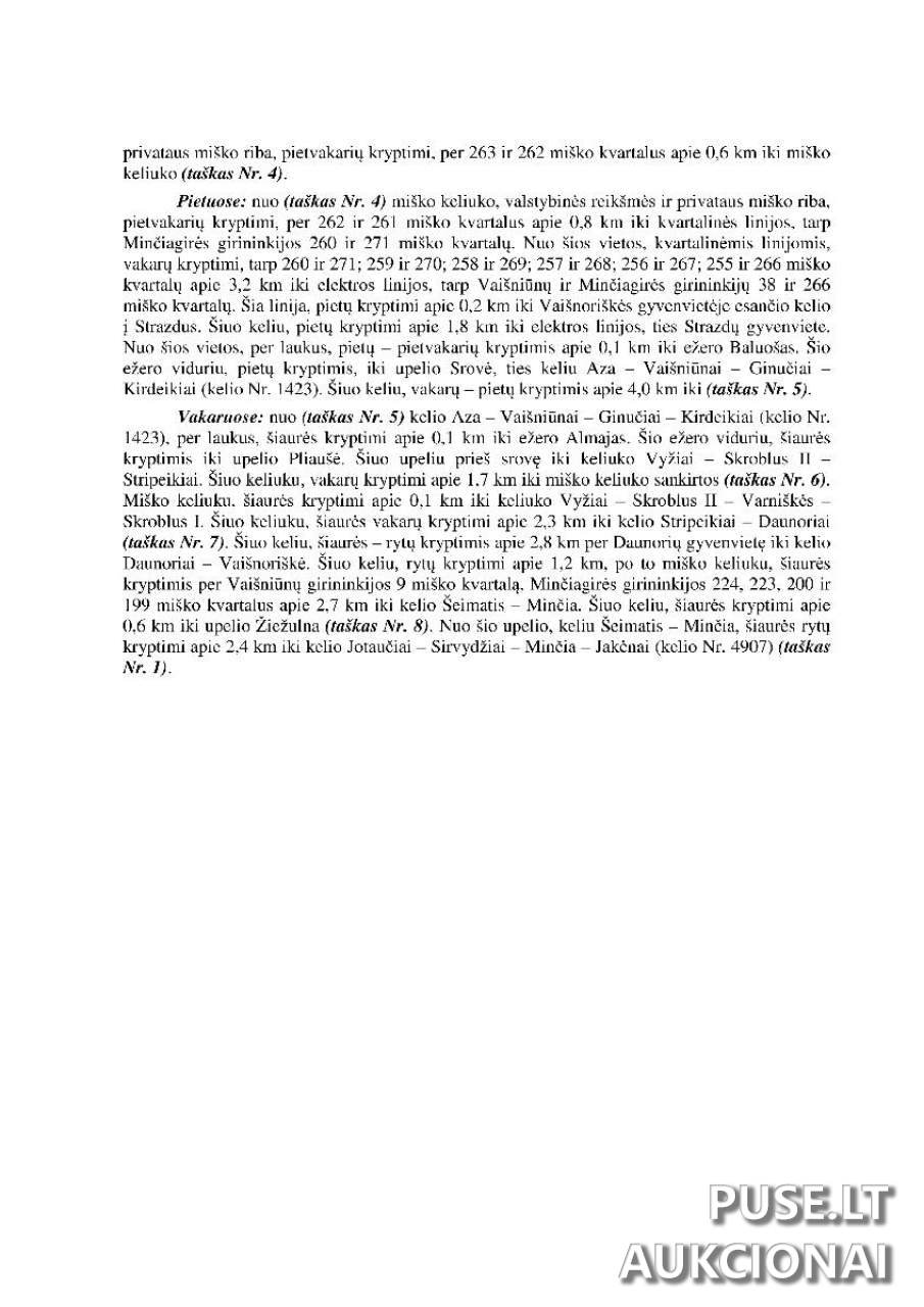 Medžioklės plotų vienetas "Aukštaitija" esantis Ignalinos r. ir Utenos r. savivaldybių teritorijose Kitas turtas 5