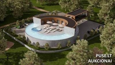 Žemės sklypo dalis Klaipėdos rajone, Baičiuose, 2.6878 ha su pirties pamatais ant Minijos kranto, pradinė kaina 48000 EUR