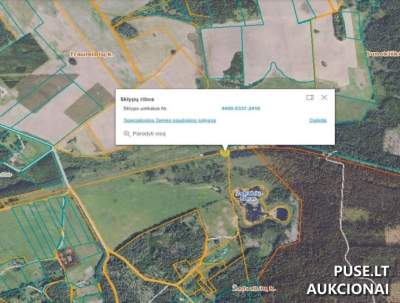 Žemės sklypas Šiaulių rajone, Žadvainių kaime, aukcionas nuo 87040 EUR