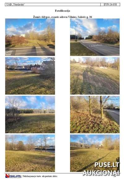Žemės sklypas Vilniuje, Salotės g. 36, 73200 EUR, Antstolių varžytynės