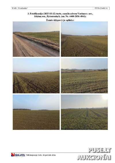 Žemės ūkio paskirties žemės sklypas Varėnos r. - 3/8 dalis 2250 EUR