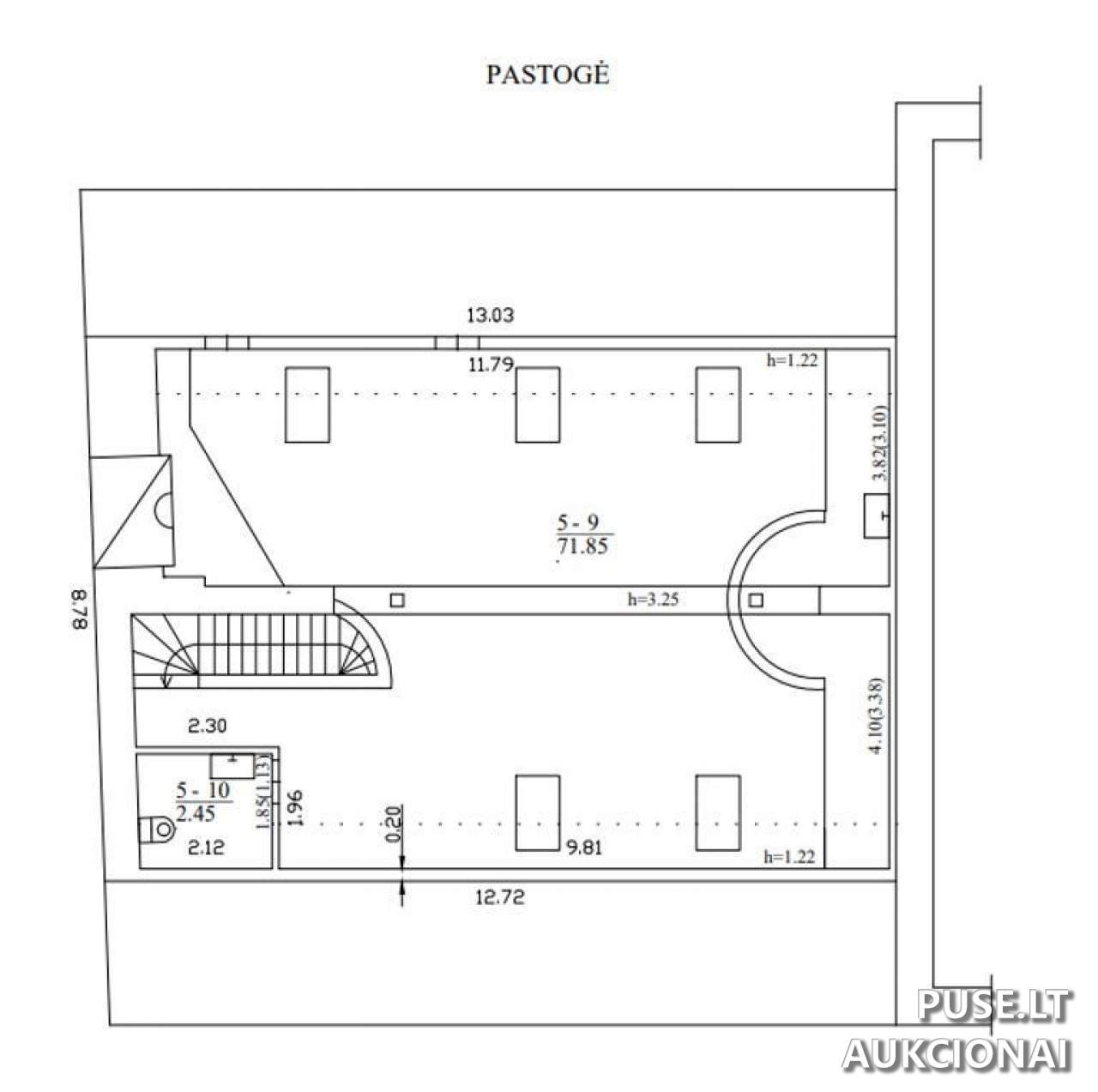 Adminisrtacinės patalpos Patalpos/Butai Tilžės g. 150, 76351 Šiauliai, Lithuania 7