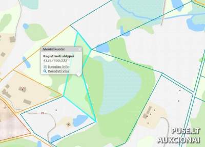 Žemės ūkio paskirties žemės sklypo dalis Vilniaus rajone nuo 780 EUR