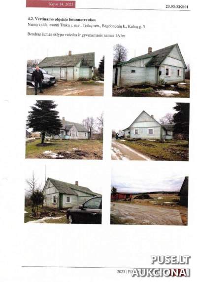 Žemės sklypo dalis (1/4) Trakų rajone, Kalnų g. 3, 2800 EUR pradinė kaina