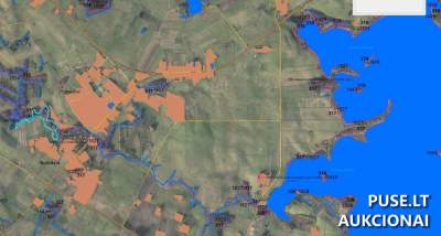 Žemės ūkio paskirties sklypas Anykščių r. su mišku 1,65 ha prie Anykštos upės, pradinė kaina 3600 EUR