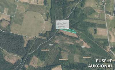 Žemės sklypas Ignalinos rajone, Maksimonių kaime, pradinė kaina 1200 EUR, antstolių varžytynės