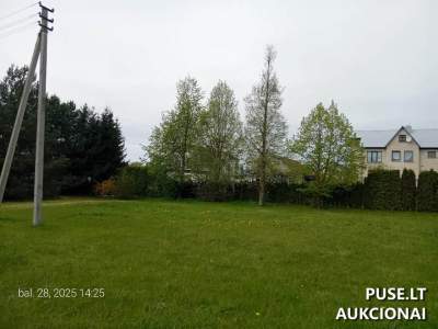 Žemės sklypas Rokiškio r. sav., Rokiškio m., Nemunėlio g. 4 parduodamas aukcione nuo 9644 EUR