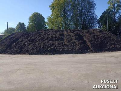 700 m3 pagaminto komposto aukcionas Telšių rajone, pradinė kaina 4235 EUR, garantinis 42350 EUR