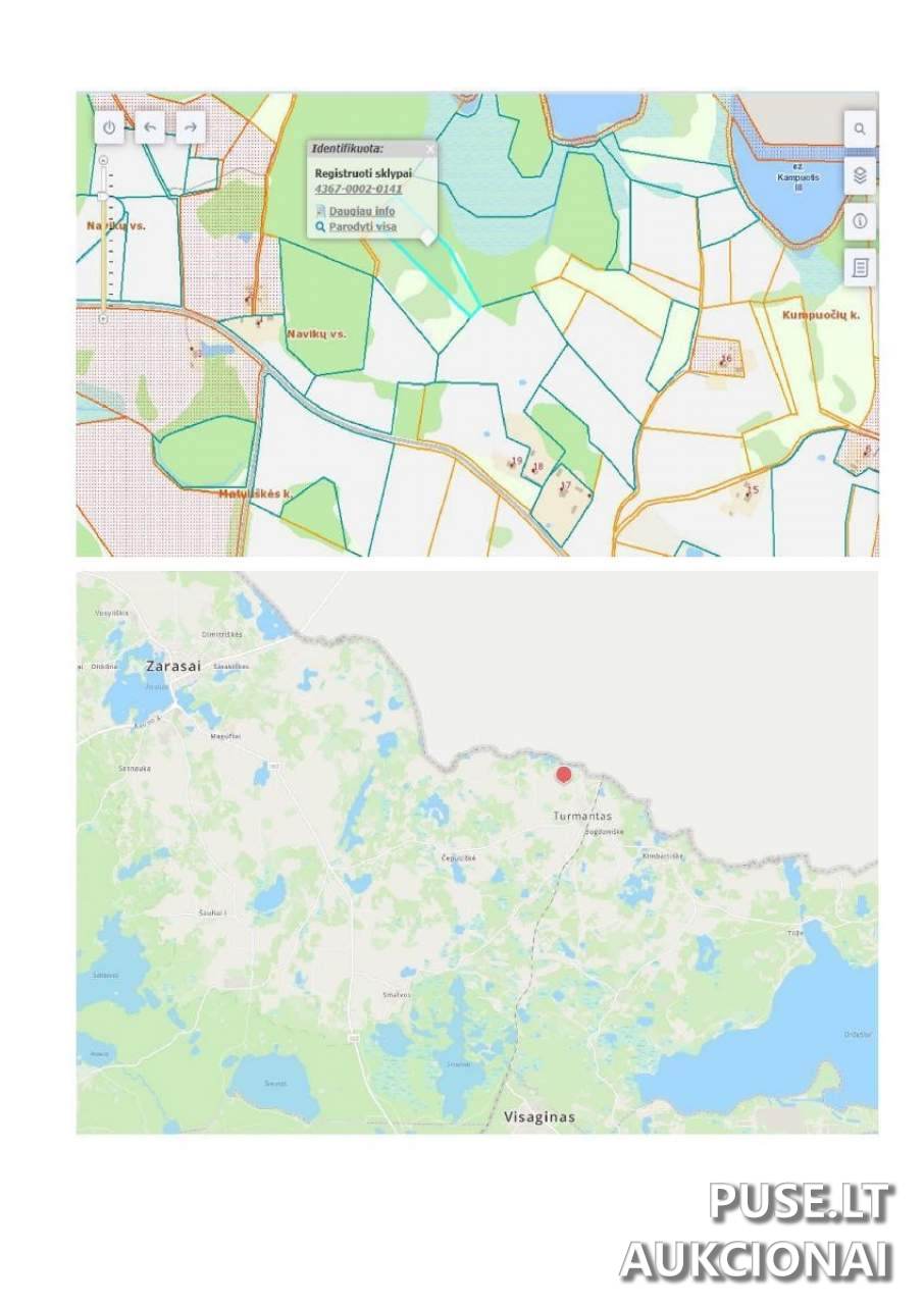 Žemės sklypas Sklypai Zarasai District Municipality, Lithuania 2
