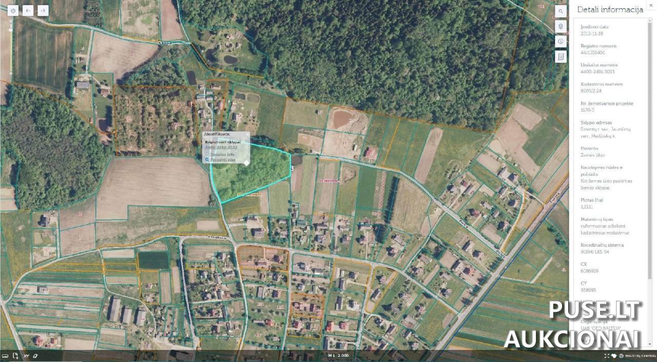 Žemės sklypas Sklypai Plento g 2, Medžiukai, 19156 Širvintų r. sav., Lithuania 3
