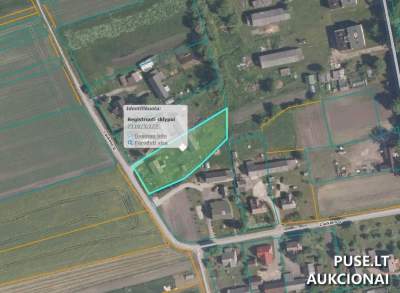 Žemės sklypas Radviliškio rajone, Beinoravos kaim., Mažaaukščių namų statybai, 2400 EUR