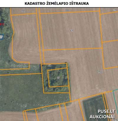 Parduodamas žemės ūkio sklypas Pasvalio rajone 972 EUR pradinė kaina