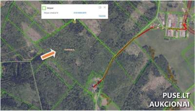 20.03 ha Miškų ūkio žemės sklypas Šiaulių rajone, Trauleinių kaime, pradinė kaina 95400 EUR