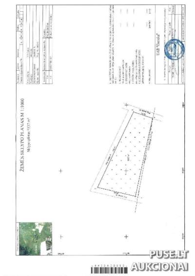 Parduodamas 0.5537 ha žemės ūkio sklypas Vilniaus r. sav., Sudervės k. su 6400 EUR pradine kaina