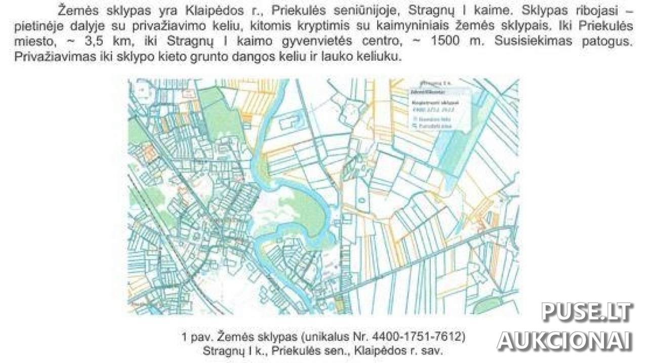 Žemės sklypas Sklypai Stragnų g., Stragnai I, 96251 Klaipėdos r. sav., Lithuania 2
