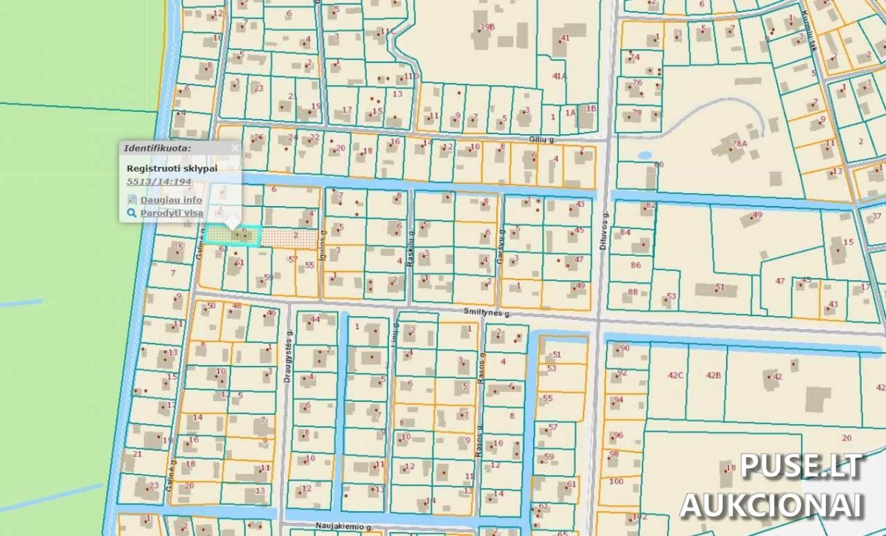 Žemės sklypas Sklypai Galinė g 6, 96396 Dercekliai, Lithuania 1