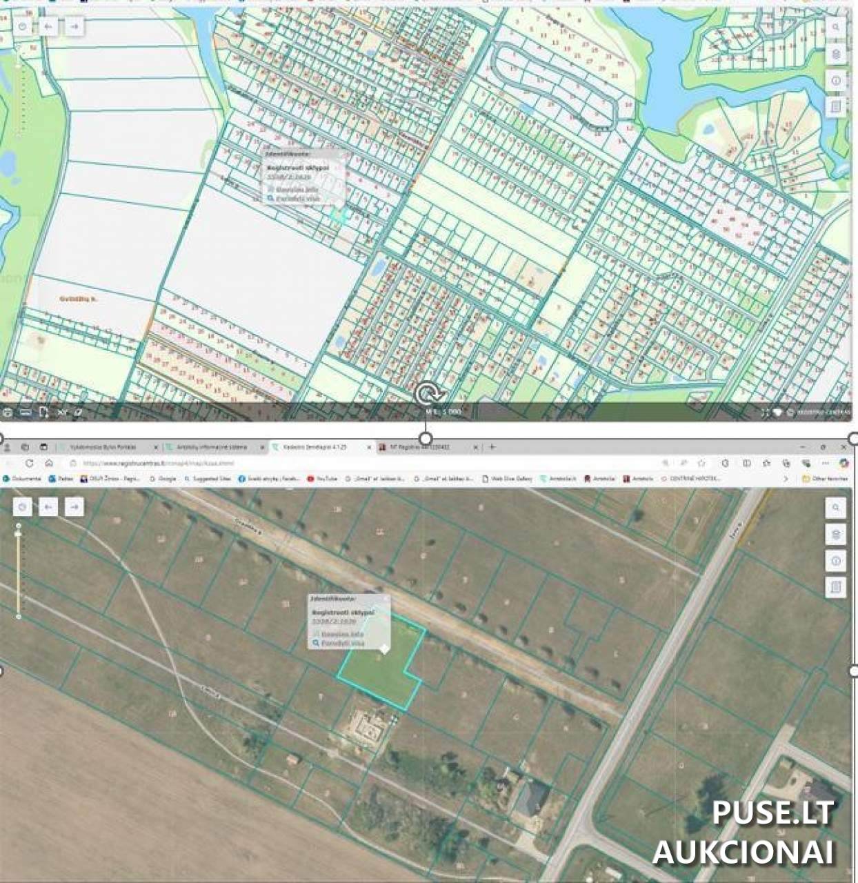 Žemės sklypas Sklypai Gvazdikų gatvė 8, Radailiai, 92405 Klaipėdos r. sav., Lithuania 1