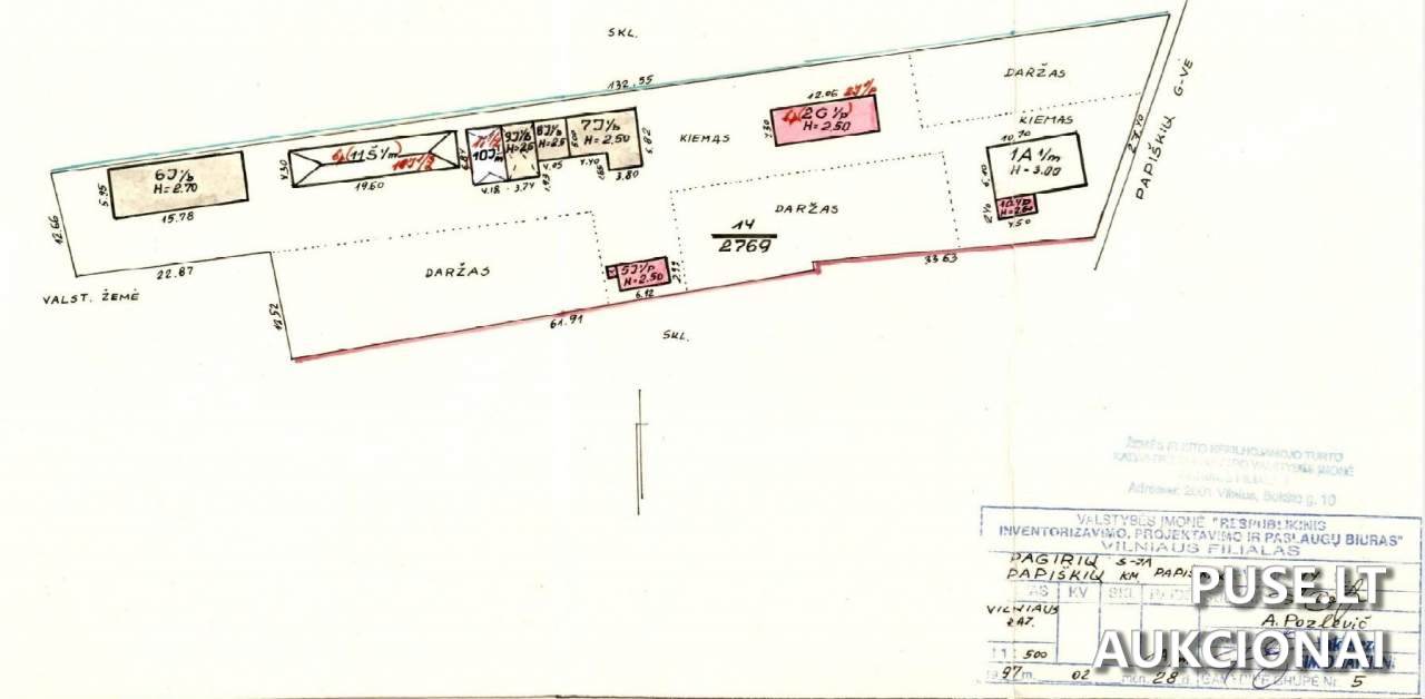 Žemės sklypas Sklypai Pilkapių g. 21, Papiškės, 14119 Vilniaus r. sav., Lithuania 1