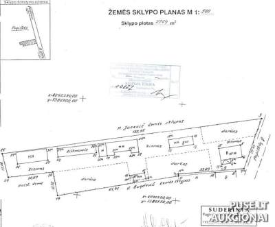 1/10 žemės sklypo dalis Vilniaus r. sav., Papiškių k., Pilkapių g. 21, pradinė kaina 2400 EUR