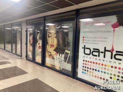 Nuomojamos prekybos patalpos su kirpykla Vilniuje, Konstitucijos pr. 3A, pradinė kaina 495 Eur/mėn