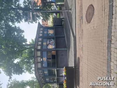 Prekybos paviljonas Vilniuje, Pilies g. prie K. Sirvydo skvero, 29 kv. m nuomai 5 metams, pradinė kaina 0 EUR