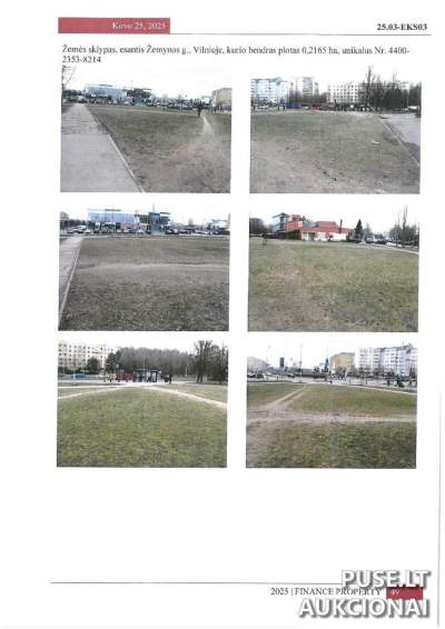 1/866 dalis žemės sklypo, Vilniuje, Žemynos g. | Pradinė kaina 281 EUR | Antstolių varžytynės