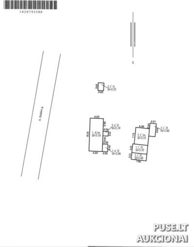 Medinis gyvenamasis namas Mažeikių rajone, Naikių kaimo Antano Sidabro g. 32, pradinė kaina 10035 EUR
