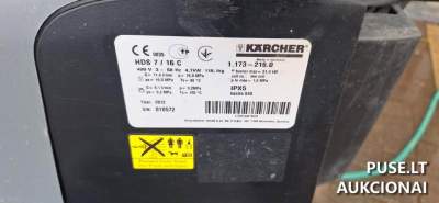 Karcher HDS 7/16C dyzelinis plovimo įrenginys Pagiriuose 450 EUR pradinė kaina