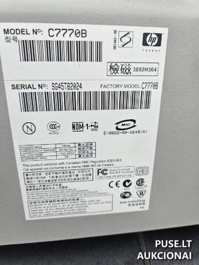 Plačiaformatis spausdintuvas HP C7770B aukcione nuo 100 EUR