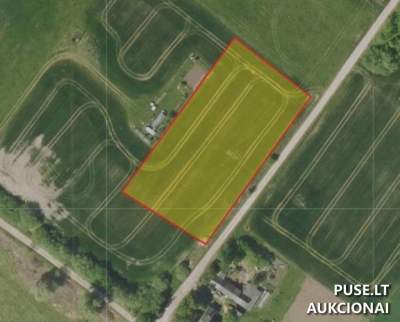 Žemės ūkio paskirties sklypas Joniškio r. Jurdaičių kaime 0.48 ha už 1634 EUR pradinę kainą