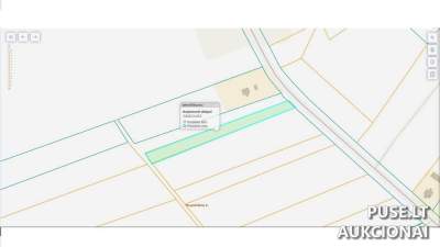Žemės ūkio paskirties sklypas Raseinių rajone, Bogušiškių kaime, pradinė kaina 506 EUR