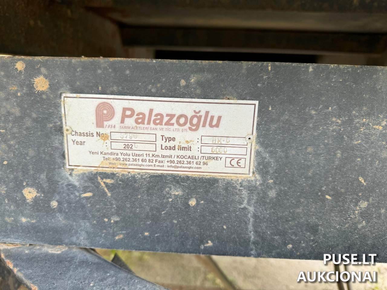 Traktorinė priekaba PALAZOGLU, HM-6 Traktoriai, savaeigės mašinos, priekabos, puspriekabės 1