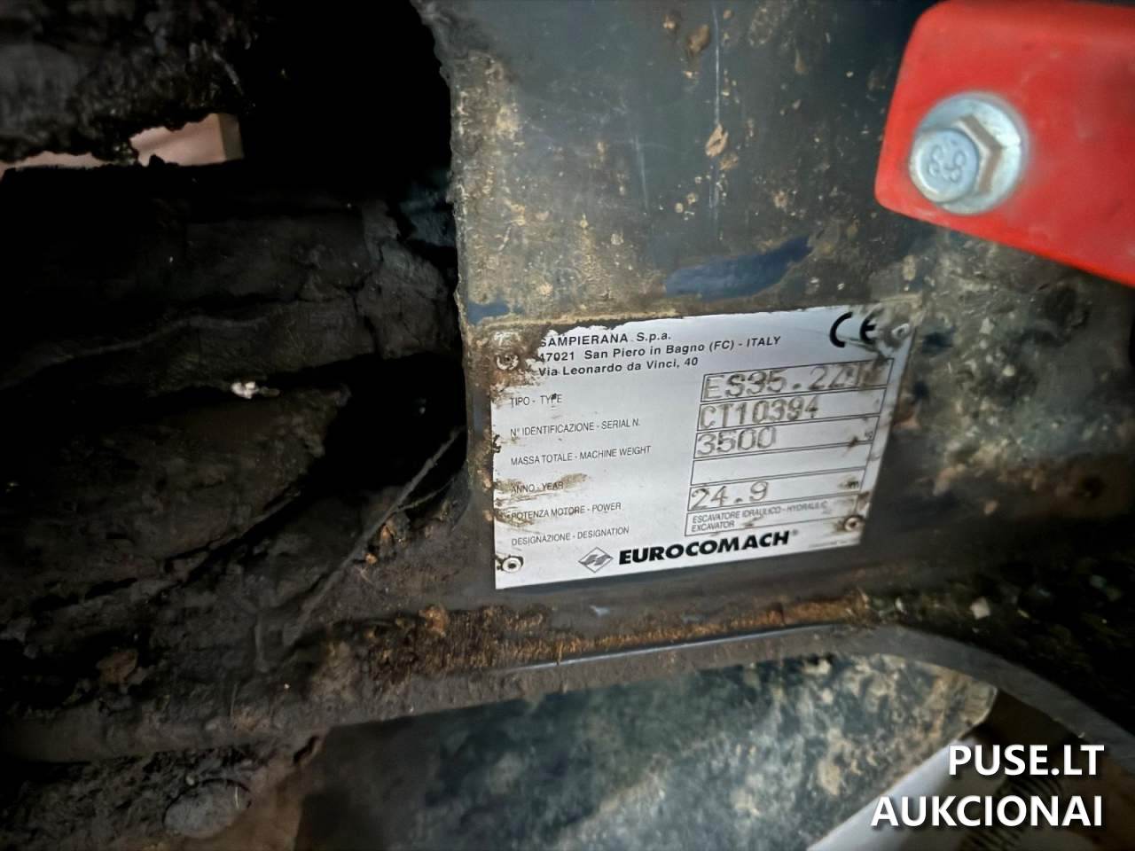 Mini Ekskavatorius EUROCOMACH ES-35.2 ZT Traktoriai, savaeigės mašinos, priekabos, puspriekabės 1