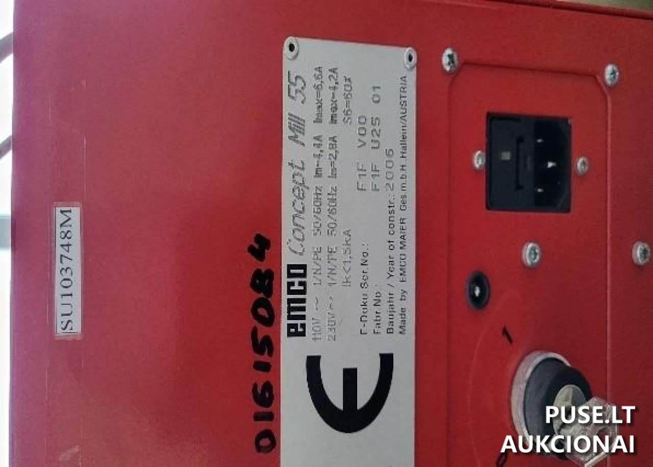 EMCO frezavimo staklės Concept Mill 55 basic Mašinos ir įrengimai 3