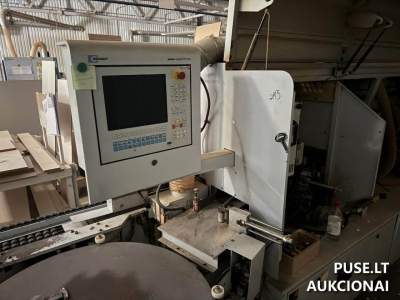 Briaunų laminavimo staklės parduodamos aukcione pradine kaina 20000 EUR