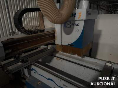 CNC frezavimo staklės Weeke parduodamos aukcione pradine kaina 24000 EUR