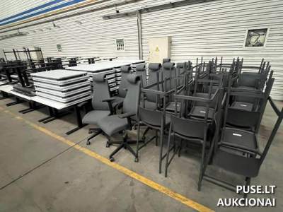 Naudoti baldai parduodami aukcione 40000 EUR pramine kaina